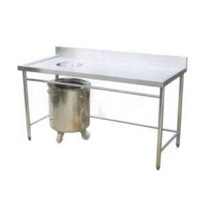 Bàn sơ chế có lỗ xả rác